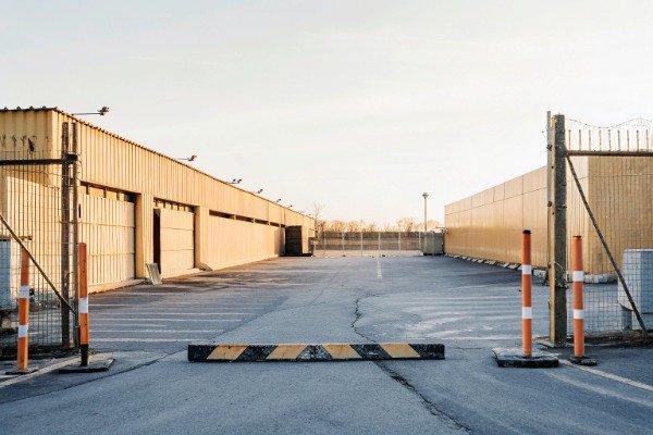 Deserted factory entrance and loading dock (ID#4)