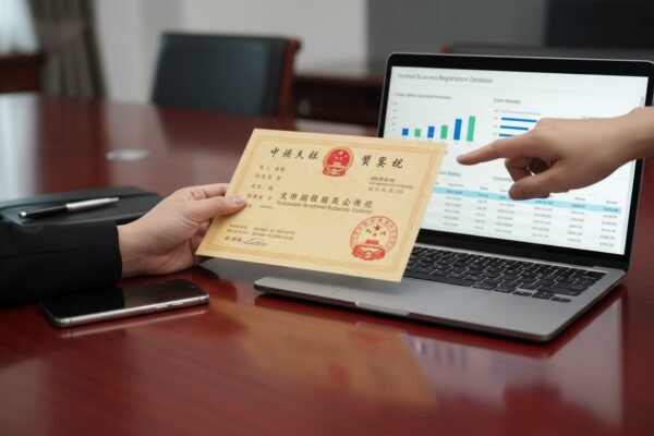 Verifying Registered Sourcing Agencies Verifying China sourcing partners through business licenses and official registration database checks (ID#2)