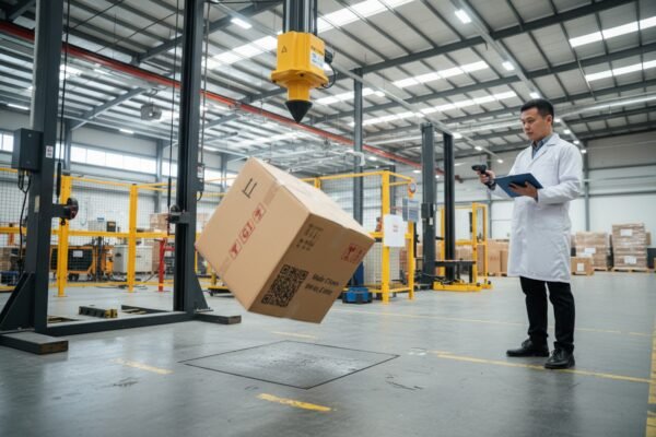 Sourcing agent conducting rigorous inspection protocol verified against AQL standards before final payment (ID#3)