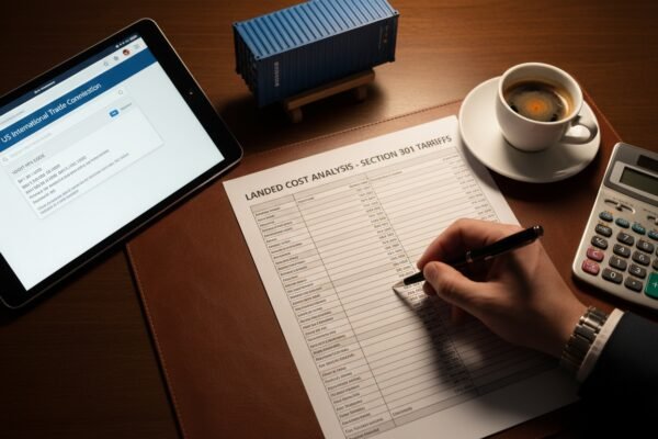 Calculating Section 301 Tariffs Calculating Section 301 tariffs and landed costs using correct HTS code classifications (ID#3)