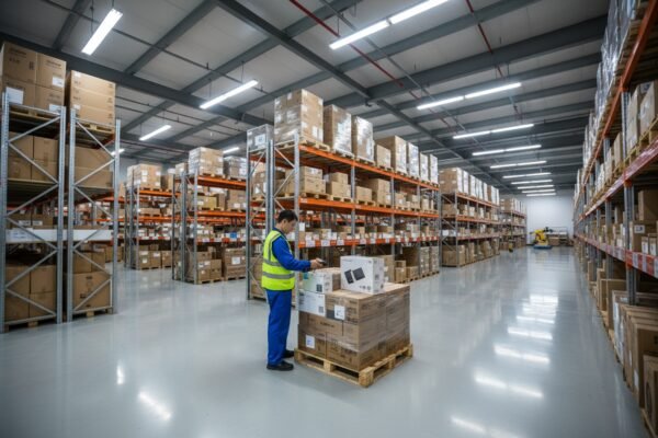 Dedicated consolidation warehouse with inventory tracking and CCTV monitoring for safe storage (ID#3)