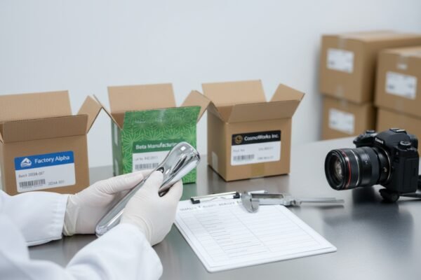 Multi-phase quality control inspections across different suppliers before final container loading (ID#4)