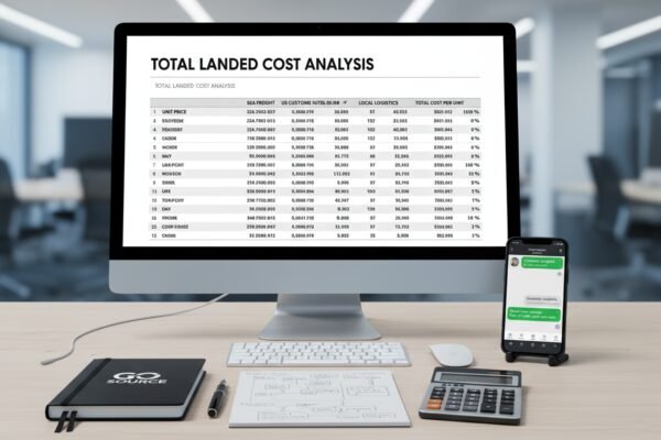 Estimating Total Landed Costs Calculating total landed costs including shipping, duties, and unit pricing with a sourcing agent (ID#3)