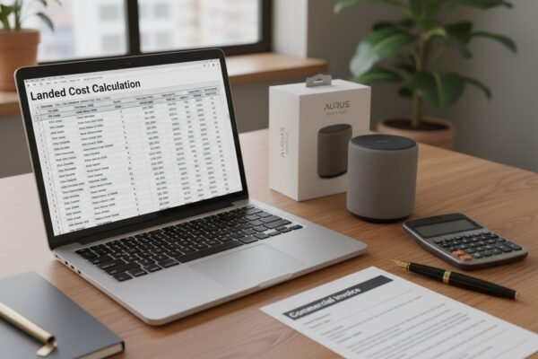 Calculating import duties and taxes using HS codes and CIF value for product shipments (ID#2)