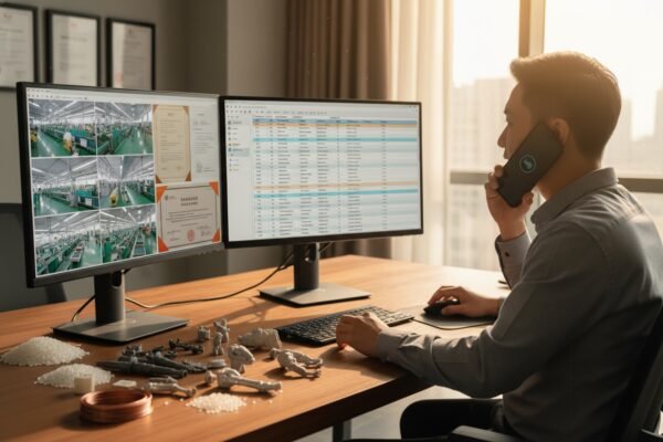 Sourcing agent using WhatsApp and instant messaging for fast communication and photo sharing (ID#4)