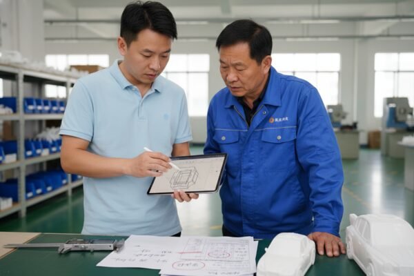 Testing a sourcing agent's technical understanding by requesting paraphrased requirements and translated factory instructions (ID#2)