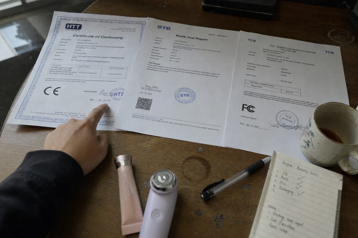 Multi-tiered quality inspection process confirming international product safety standards (ID#4)
