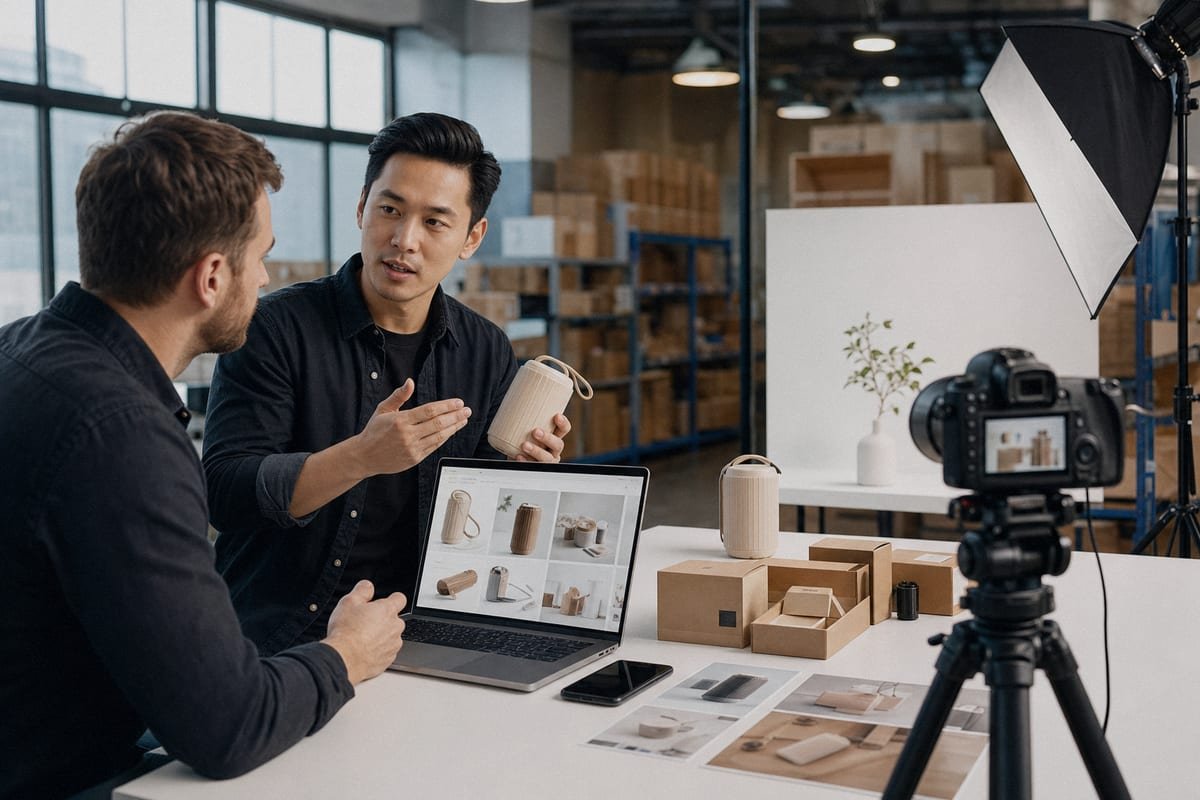 Sourcing agent product photography types: white background, action shots, infographics (ID#2)