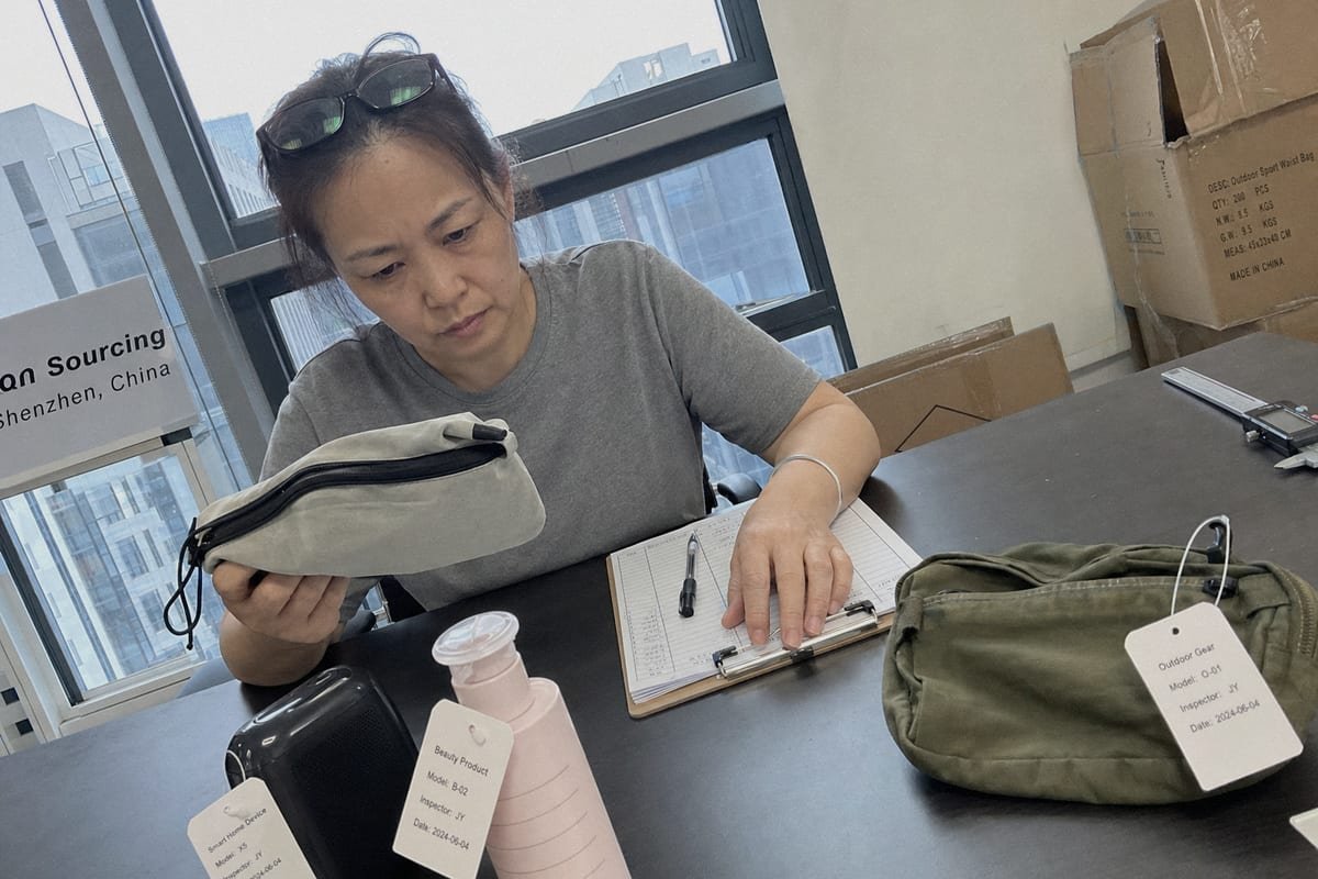 Confirming sourcing agent properly vets suppliers with due diligence reports and trial orders (ID#5)