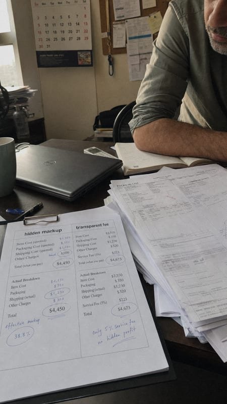 Key documents to request for confirming pricing transparency during production (ID#5)