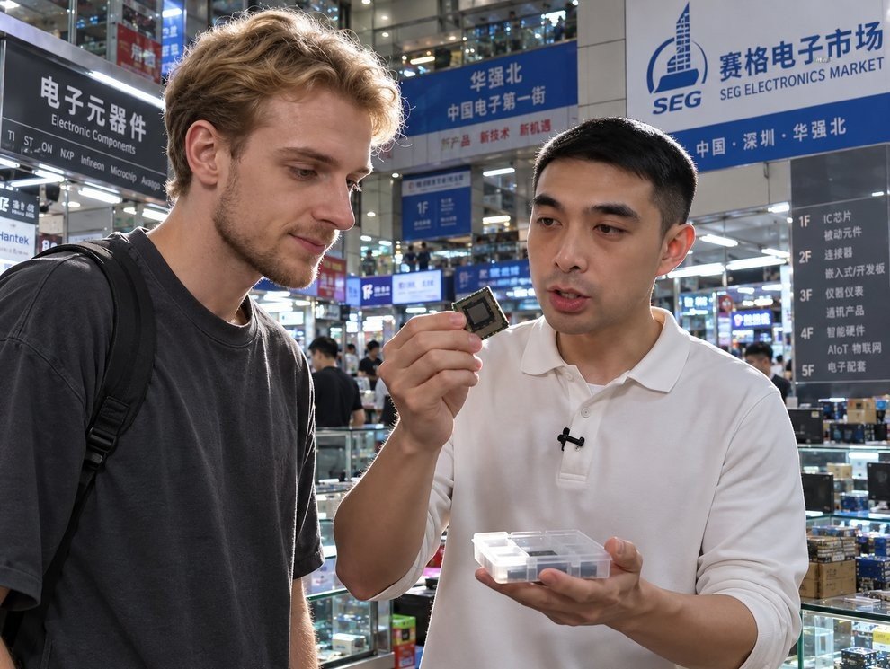 Shenzhen Huaqiangbei electronics market — GoSource local sourcing tour