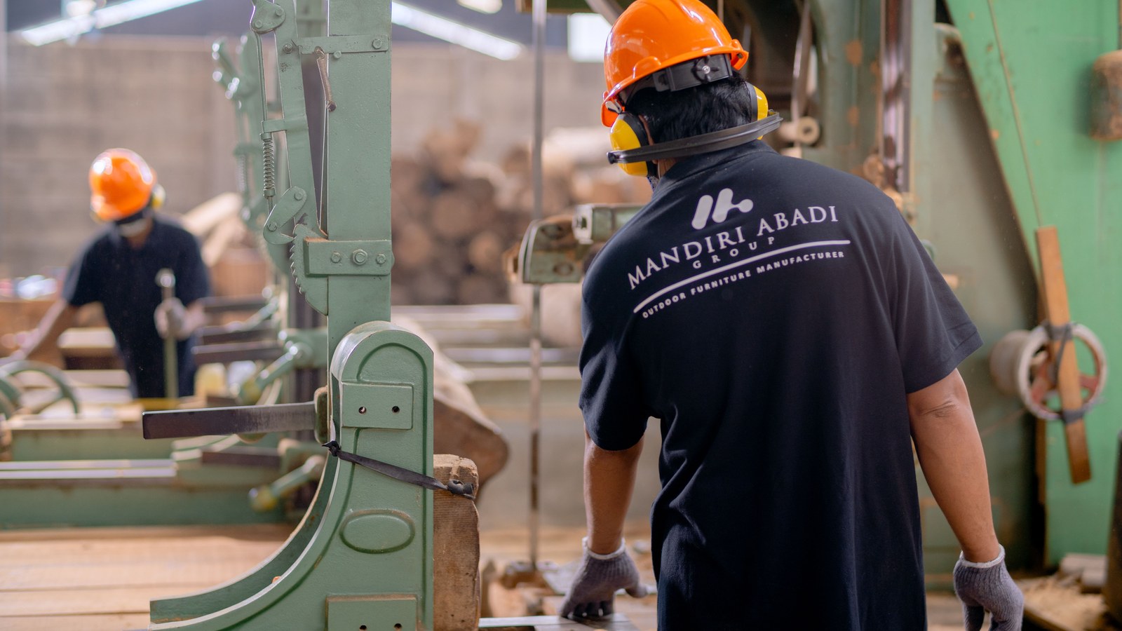 Workers on a production line during a routine manufacturing run.